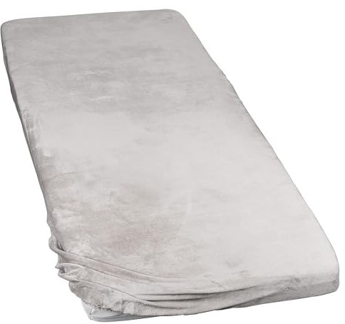 MOON Spannbettlaken Cashmere Touch, Spannbetttuch ca. 100x200 cm mit super weicher Oberfläche - Taupe