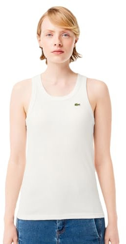 Lacoste-Tee-Shirt femme-TF5388-00, Blanc, 42
