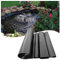 Teichfolie Aus HDPE Gummi, 2x12m 4x6m 5x9m 6x10m 8x12m 10x15m Dichtungsfolie Schwarz Teichplane Schwerlast Teichfolien Gartenteichfolie Für Kleine Teiche, Undurchlässig Folie Teichmembran(Größe:10x12m