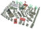 120 Teiliges Mini Soldaten Figuren Spielzeug Set Militärischen Figuren Spielzeugsoldaten aus Plastik Panzer Flugzeuge Flaggen Schlachtfeld Soldatenfiguren Spielzeug Militärspielset für Kinder Jungen