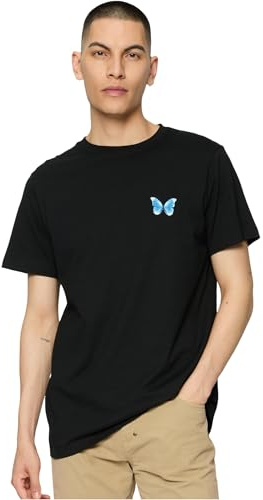 Mister Tee Herren T-Shirt Butterfly Winter Tee Black XS