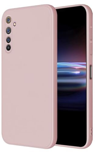 HONLEN Hülle für Realme 6 Pro Schutzhülle Case, (6.6 Inches) Liquid TPU Silicone Handyhülle mit Fallschutz Silikon Cover Sandpulver
