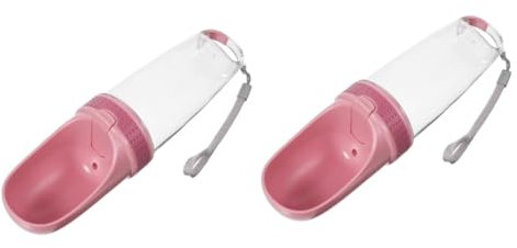 minkissy 2 Botellas De Agua para Mascotas Portátiles para Exteriores para Perros De Gran Tamaño para Viajes De Material Abs.