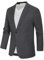 Men's Casual Knit Denim Suit Blazer Jackets Breathable Stretch Notch Lapel Collar Business Work Sports Coats GreyXL