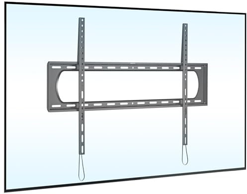 Mount-It! Heavy Duty XXL Fixed TV Mount for Extra Large TVs, Ultra Low Profile Curved TV Wall Mount, max VESA 900x600, Holds 264lb, Flush TV Mount for 60, 65, 70, 75, 80, 85, 90, 100,120
