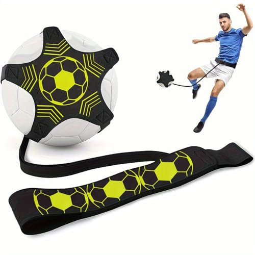 NICEIN®Fußball Kick Trainer Netz | Fussball trainingszubehör | Fussball Geschenke Kinder Jungen | Fußball trainingsset Kicker| - Universell für Fußballgröße - für Fußbälle der Größe 3 4 5 (A)