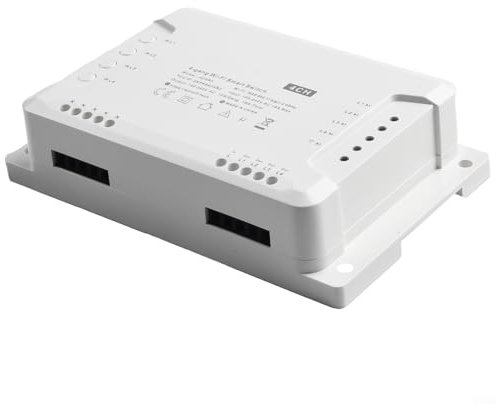 Oceanlend Módulo de interruptor inteligente WiFi, interruptor de 4 vías, control de aplicación, compatibilidad de control de voz (para Sonoff 4CH R3)