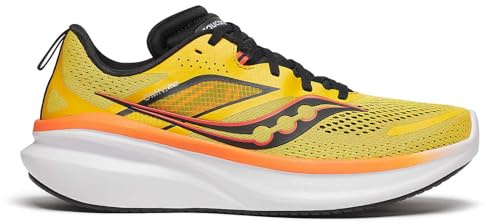 Saucony Men's Omni 22 Sneaker, Pollen/Black, 9