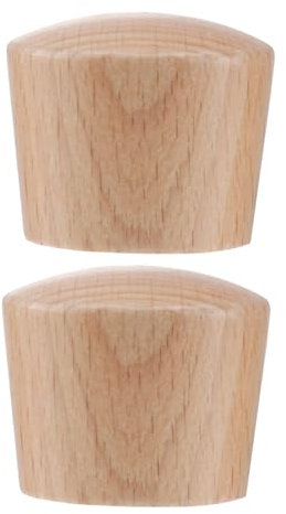 CIYODO 2pcs Universal Wooden Pot Lid Handles Beech Wood Heat-Resistant Pot Lid Knobs Replacement for Kitchen Cooking (m6 Light)