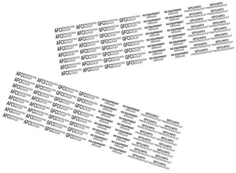 SHINEOFI 2sheets Safety Outlet Labels for Home and Office Electrical Reminder Stickers to Prevent Accidents Socket Stickers for Enhanced Safety
