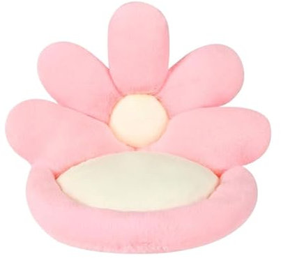 Prismoria Blumenkissen, 50cm Sitzkissen Boden, Rückenkissen Sofa, Rückenkissen Sitzkissen, Stuhlkissen, Plüsch Komfort für Zuhause Sofa Deko (Rosa)