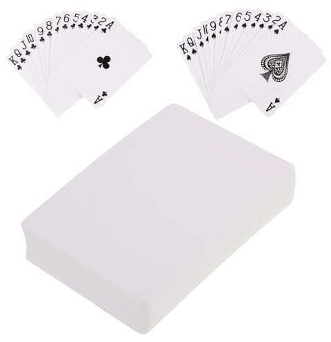 FELTECHELECTR Blanko-pokerkarten Aus Thermosublimationspapier DIY Blanko-Spielkarten Für Eigene Karten Erstellen Unfertige Spielkarten Zum Bedrucken Für Reisen Und Partys