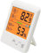 Happyyami Thermometer Minitemperatur Humidor-Hygrometer Sensor Luft Monitor Mini-Temperaturmesser Multifunktions-Hygrometer Plastik Weiß