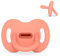 Suavinex Silikon-Schnuller, 0/6 Monate & Neugeborene, Physiologische Sx Pro-Sauger, Weich & Flexibel, Ideal zum Schlafen, Respektiert die Mundentwicklung, Colour Essence, Peach Pink
