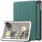 SATURCASE Custodia per tablet Google Pixel Tablet 11, in pelle PU, con funzione di supporto, sottile, leggera, per tablet (verde)