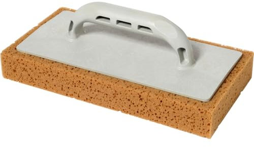 Frattazzo in Plastica per Lavaggio Piastrelle con Spugna da 25 mm - Tavoletta Lavapavimenti con Spugna - Con Rivestimento in Spugna Idroponica - Per Fughe e Stucco