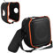 Travel Carrying Speaker Cover for JBL Partybox Encore 2 Portable Party Speakers, Portable Hard EVA Shell Protective Case with Adjustable Shoulder Strap and Microphone bag