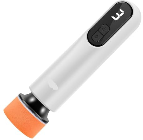 Mini lucidatrice for auto macchina portatile senza fili for auto ceretta lucidatrice levigatrice 3 velocità regolabili 12000 giri/min batteria 2000 mAh(Type1)