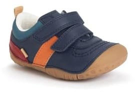 Start-rite Zap 2v Navy Leather Kids Boys First Shoes 0839-19G