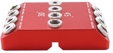 Gurtt 30/45/90° Angle Drill Guide for Drilling Angled and Straight Holes for Cable Railings, Stair Railings, and DIY Projects