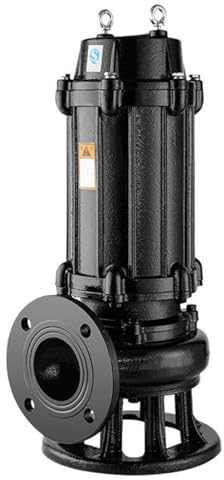 ZYJIX WQ - Bomba sumergible de aguas residuales, bomba de elevación de aguas residuales de gran flujo de 1,5 kW, 380 V para drenaje de aguas residuales de sótano