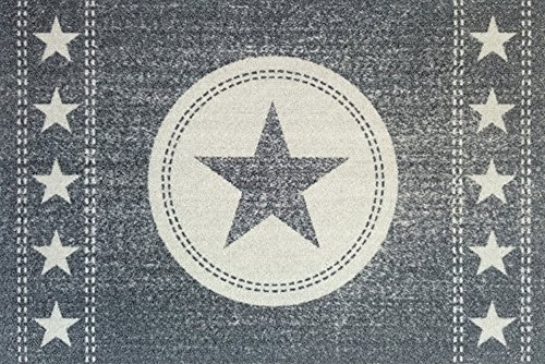 empireposter Sterne Jeans - Grau - Fussmatte, Größe: 60 x 40 cm, Material Polypropylen