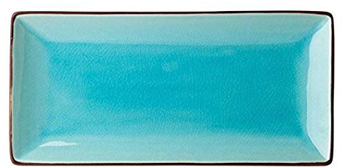 Utopia Soho, K90021-000000-B01006, Aqua Rectangular Plate 11.5x5.5 (30x14cm) (Box of 6)