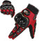 GES Männer Außenmotorbike wasserdichte Handschuhe, Motorradhandschuhe, Vollfinger, Touchscreen, Motocross -Handschuhe(L, Rot)
