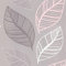 Crown Emporium Elba Blush Taupe Wallpaper M1462 - Leaf Motif Glitter Foliage