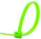 Secure 4 Inch Neon Green 18 lb Miniature Nylon Cable Tie - 500 Pack