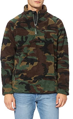 Brandit Teddyfleece Troyer, Farbe: Woodland, Größe: 5XL
