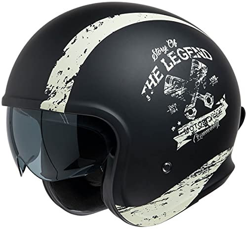 IXS 880 2.0 Jethelm, schwarz matt/beige, XS (53/54)