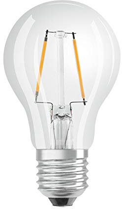 OSRAM LED Retrofit CLASSIC A Lampadina LED, Attacco: E14, Bianca Calda, 2700 K, 2.50 W, Equivalenti a 25 W, Opaco, LED Retrofit CLASSIC B, Chiaro, Taglia Unica