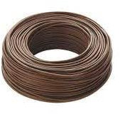 Fil électrique unipolaire 1 x 4 mm² 4 FS17 Cordon marron différentes dimensions (100 mètres)