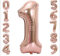 Party Balloons 32 inch Rose Gold Foil Balloon Letters Numbers Balloons for Birthday Wedding Christmas Party Banner Decoration (2)