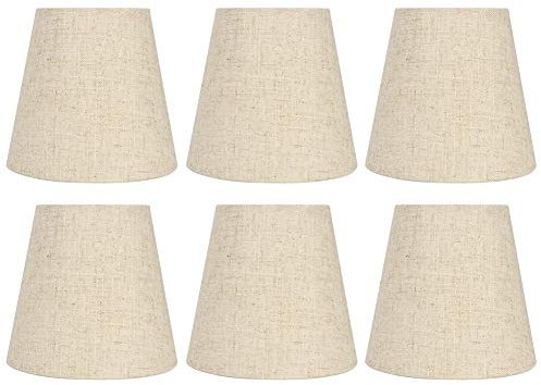 E14 Aprikose Barrel Fabric Stoff Lampenschirm Wand Anhänger Kronleuchter Ersatz Fass Im EuropäIschen Stil Kerze Tischlicht Abdeckung Clip für Tisch Wandleuchte Kleine Lampenschirme Home Decoration