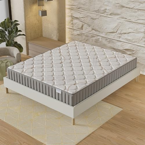 NOVEMBER – Matratze Sirius 90×200 cm – 22 cm Höhe – Naturlatex & Komfortauflage 400 g/m² (gegen Druckpunkte) – Fester, tonischer und umhüllender Halt