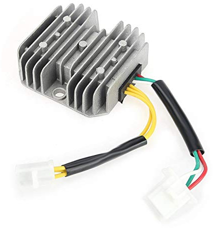 Rectificador regulador de motocicleta, regulador trifásico de CC, enchufe doble de 6 cables, regulador de onda completa, rectificador regulador de voltaje apto para GY6 125 cc 150 cc 6 cables