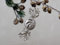Chic Antique Weihnachtskugel Kugeln, Tropfen, Zapfen, Anhänger,Antik Glaskugel m.Muster Vintage Christbaumkugel Weihnachten X-Mas (51944-03 H10x4cm Karamell Glitzer Champagner)