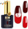 YTD Likomey UV Nagellack Farbwechsel Thermo Farbgel,15ml Rot Braun Gel Chamäleon Shellac Nagelgel UV/LED Color Change Gel Polish Gellack,WB14
