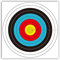 longbowmaker 30 Blatt Bogenschießen Zielscheiben Auflagen 40cm*40cm Internationaler Standard 10 Ring Papier-Scheibenauflagen
