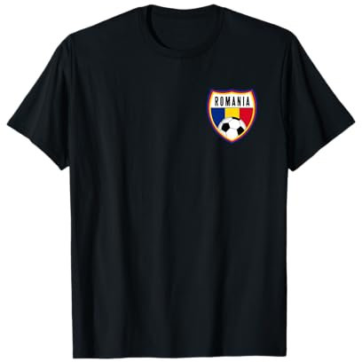 Rumänien Fußball Trikot Pocket Rumänische Flagge T-Shirt