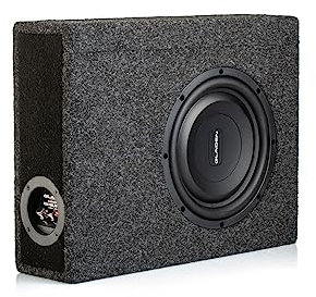 Gladen RSX10 Slim-CB-CU-AC | 25cm Downfire Aktiv-Subwoofer geschlossen