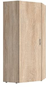 möbelando Mehrzweckschrank Multiraumkonzept in Eiche SAEGERAU-NACHBILDUNG mit Einer Tür und 5 Einlegeböden. Abmessungen (BxH) 80x185 cm