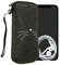 kwmobile Handytasche für Smartphones XL - 6,7/6,8 - Handy Filztasche - Katze MIAU Weiß Dunkelgrau - 17,2 x 8,4 cm Innenmaße
