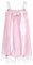 Satini Lingerie Satin efféminé Nuisette Volants Froufrou Dentelle Slip Complet Vêtements de Nuit (Rose Clair, XXL)