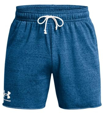 Under Armour Rival Terry Herren-Shorts, 15,2 cm, (406) Photon Blue/Onyx White, Groß