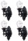 Yardwe 4 Stücke Miniatur Wandleuchte Wandlampe 1:87 Hängelampe Mini LED Beleuchtung Lampe Modellbau Feengarten Ostern Deko Landschaft Dekoration