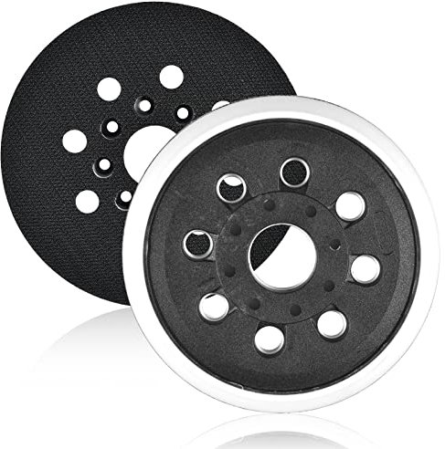 2 Pieces Round Hook and Loop Backing Pad, 125mm 8 Hole Replacement Sander Pad, Sander Base, Sanding Plate, GEX 125-1A PU Accessory Random Orbital Sander