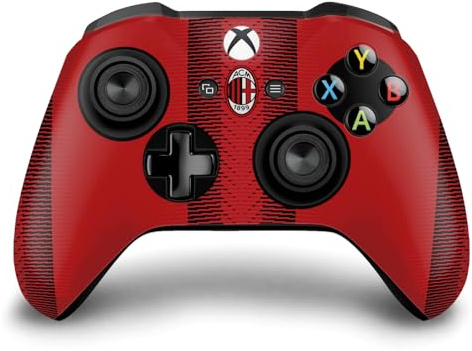 Head Case Designs Licenza Ufficiale AC Milan Home Kit per Stemma 2023/24 Vinile Sticker Gaming Pelle Adesivo Compatibile con Xbox One S/X Controller